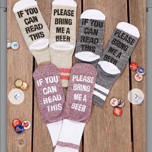 3pack Beer Slipper Socks NWT